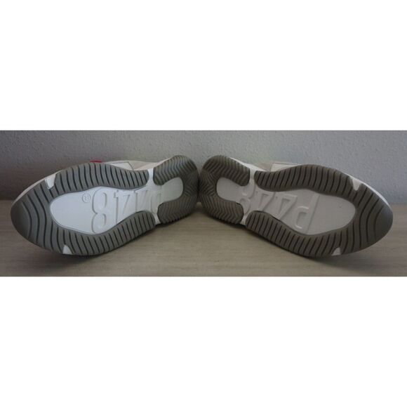 P448 Women's Sz 10 EUR 40 White Luke Leather/Mesh Fabric Platform Sneakers - Picture 7 of 9